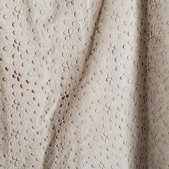 Talbots Taupe floral eyelet pencil skirt plus size 20W - Picture 5 of 7